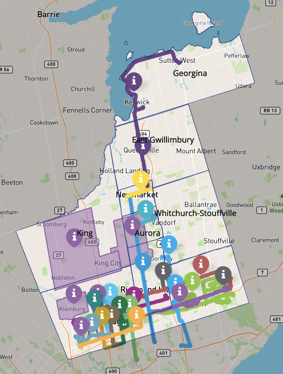 York Region Interactive Map Transit Initiatives - York Region Transit